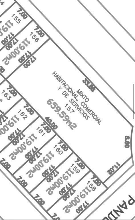 Terreno comercial en renta 660m2