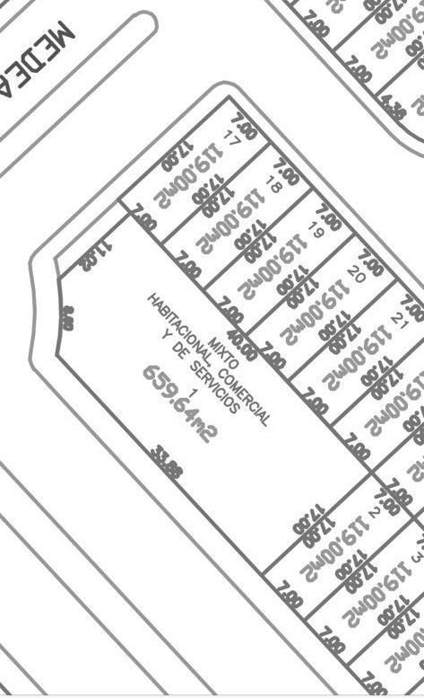 Terreno comercial en renta 660m2