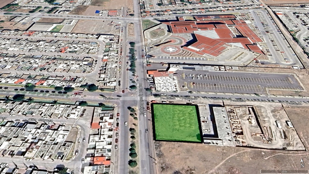 Terreno comercial en renta, zona Norte