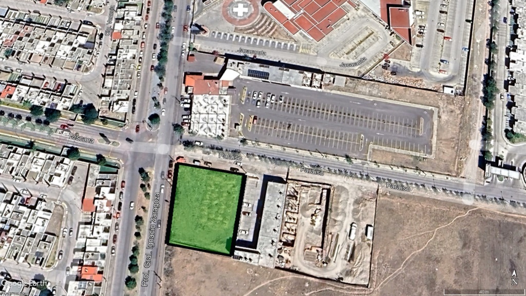 Terreno comercial en renta, zona Norte
