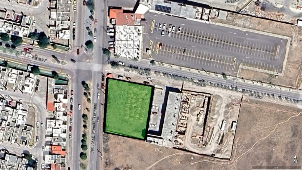 Terreno comercial en renta, zona Norte