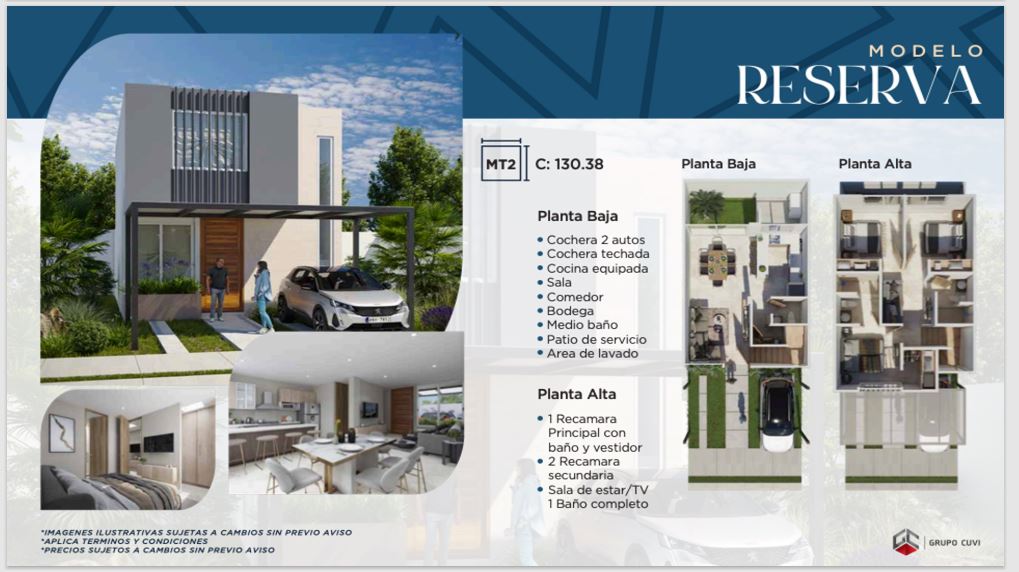 Casa nueva dentro de Fracc. con 3,500m2 de área común (Reserva)
