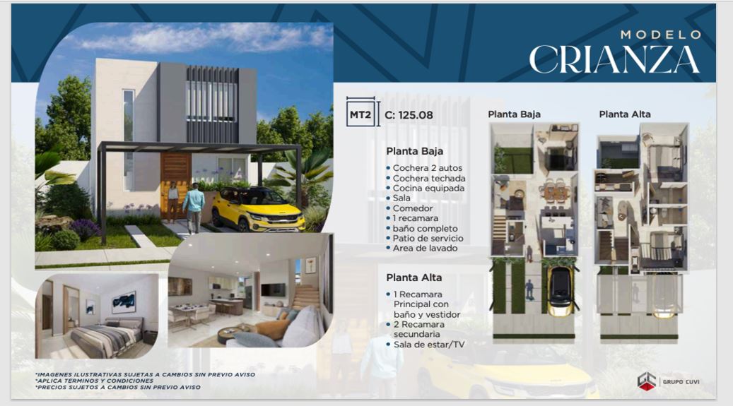 Casa nueva dentro de Fracc. con 3,500m2 de área común (Crianza)
