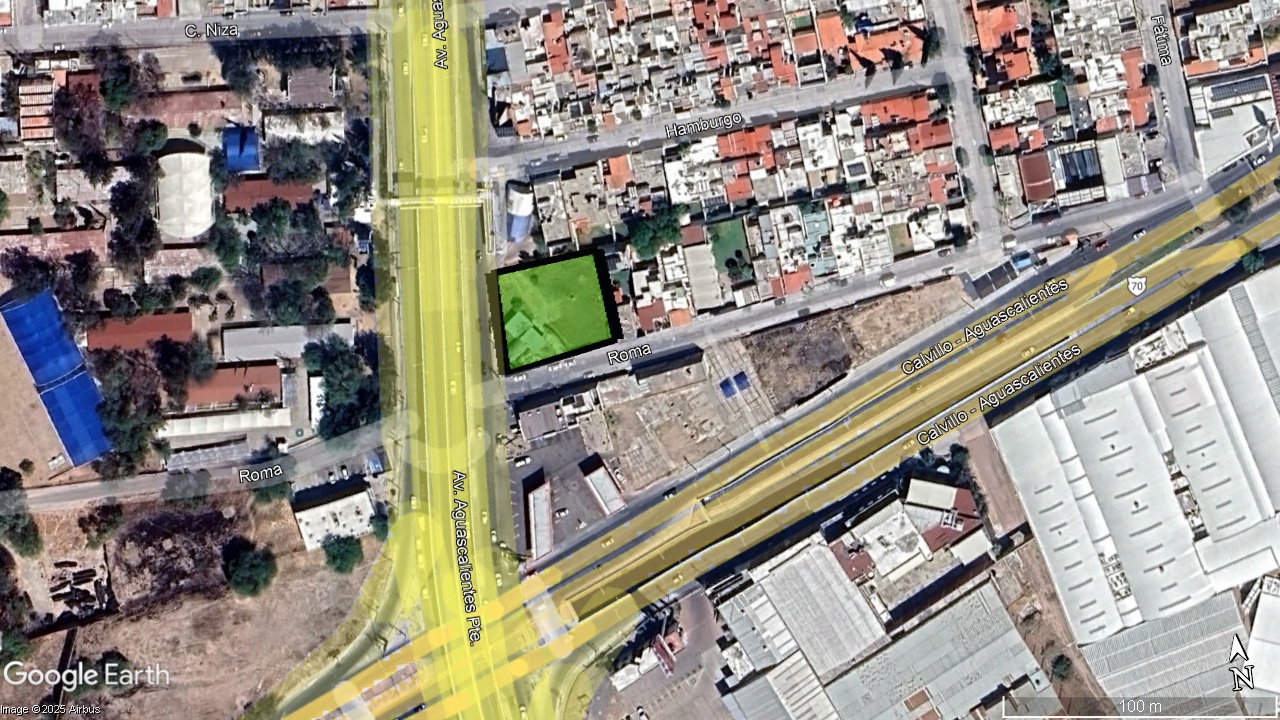 Terreno comercial en esquina.