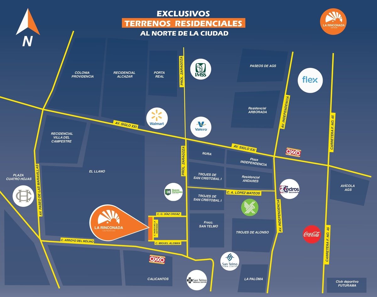 Terrenos 200m2 zona norte de Aguascalientes. Sin cuotas de mantenimiento