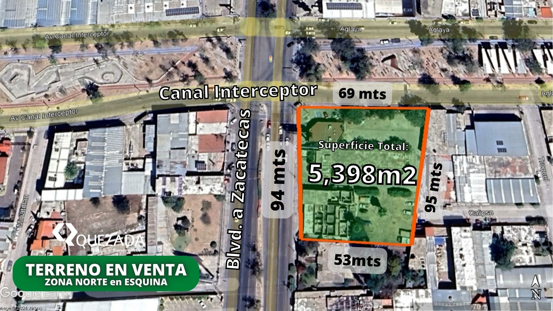 Propiedad comercial sobre Blvd a Zacatecas esquina C. Interceptor