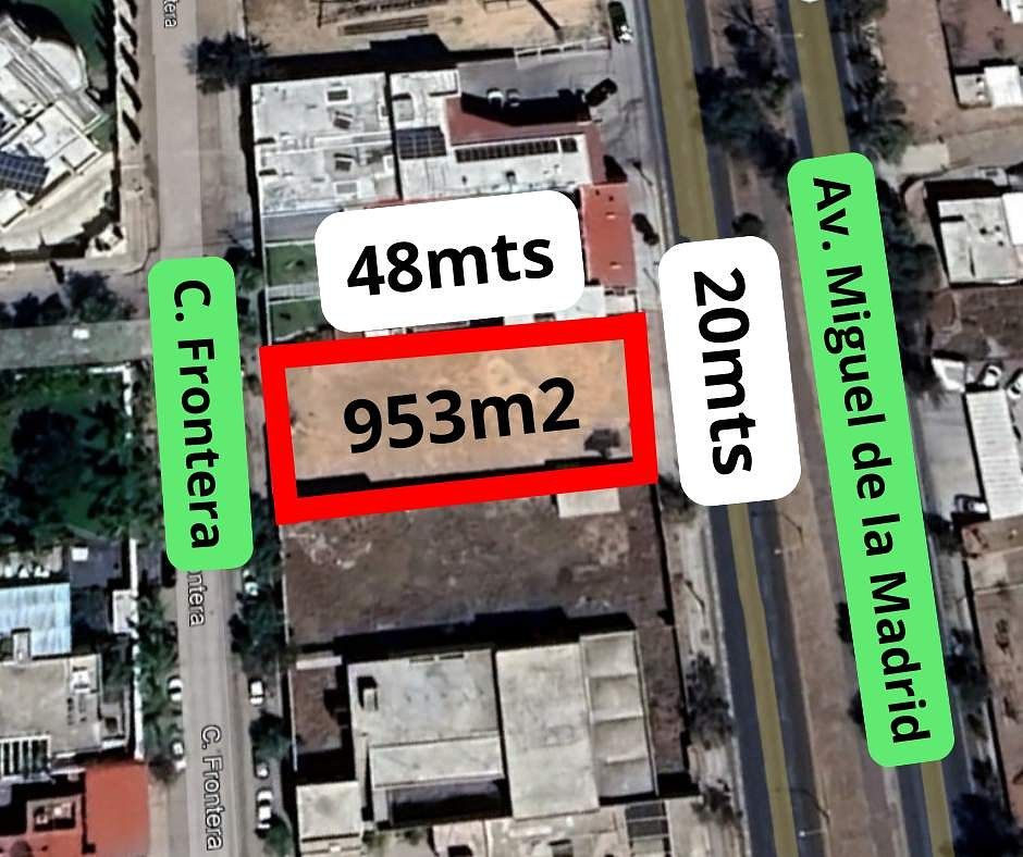 Terreno sobre Blvd Miguel de la Madrid, a unos metros de Colosio Fracc Campestre