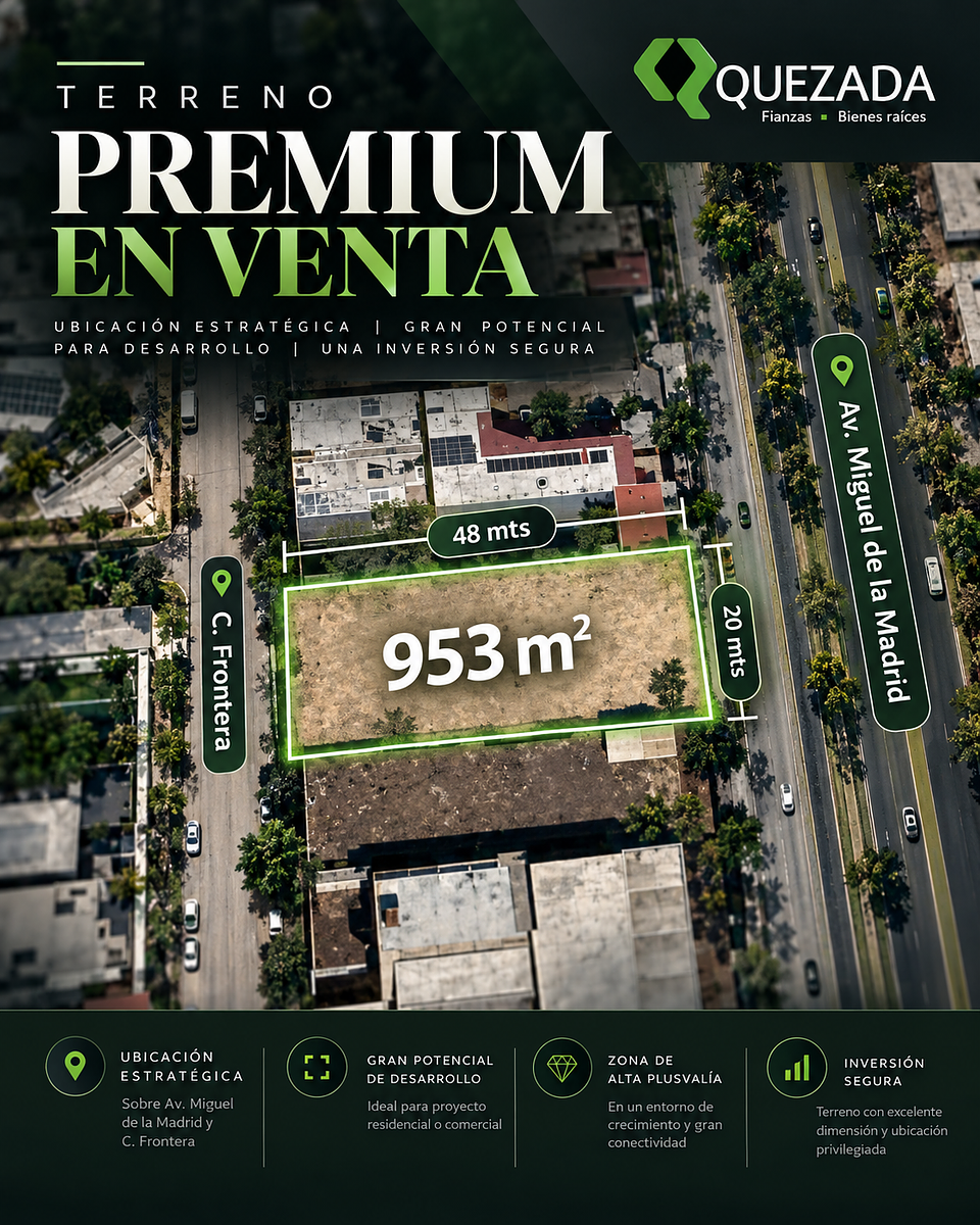 Terreno en venta para proyecto comercial o habitacional Campestre Aguascalientes